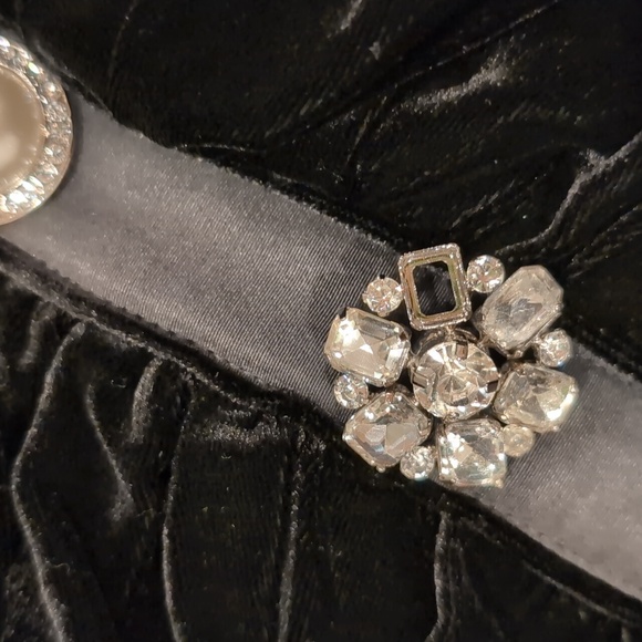 Veronica Beard Palo Velvet Jewel Strapless Mini Dress * Altered Length* - Picture 5 of 12